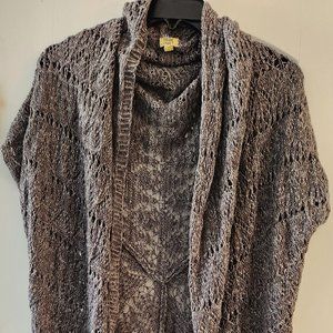 Sleeveless sweater shrug - perfect for cool mornings!
